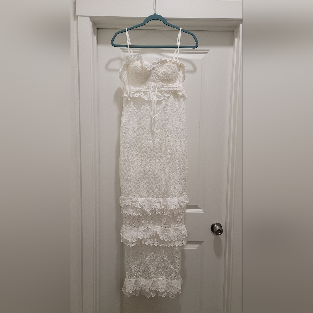 Layered Ruffle Eyelet Dress - Picture 3 of 7
